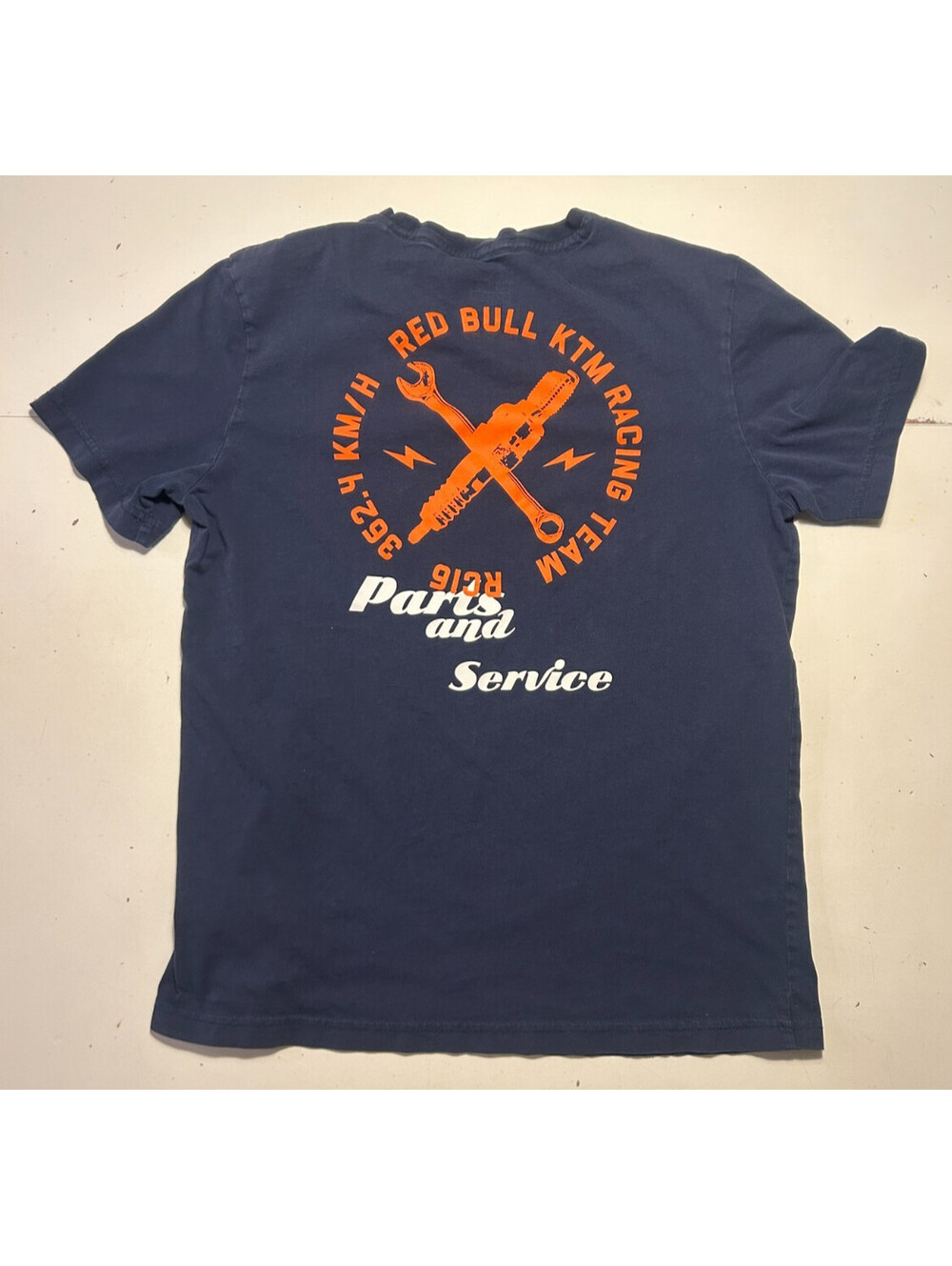 Red Bull KTM Racing Team T Shirt Navy Blue Size XS